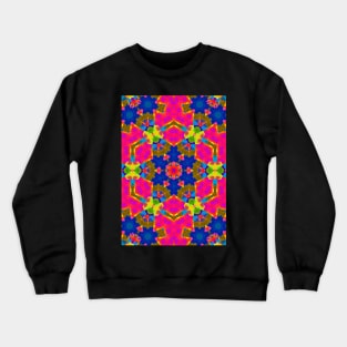 Hexagon abstract bright colors Crewneck Sweatshirt